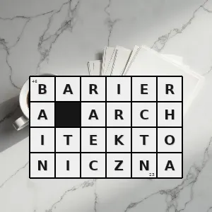 Hasło krzyżówkowe fizyczna przeszkoda ograniczająca dostęp osób niepełnosprawnych do możliwości korzystania z miejscobiektów budowlanych budynków i lokali dróg chodników i dojść mebli i sprzętów dostępnych dla os - bariera architektoniczna – rozwiązanie, synonimy, podpowiedzi i definicje krzyżówkowe